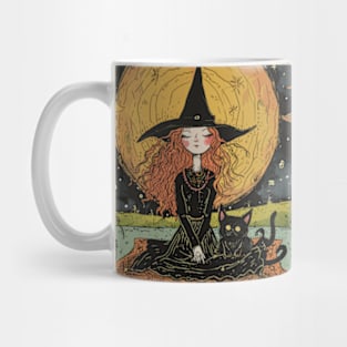 A Cute Lofi Witch Girl Mug